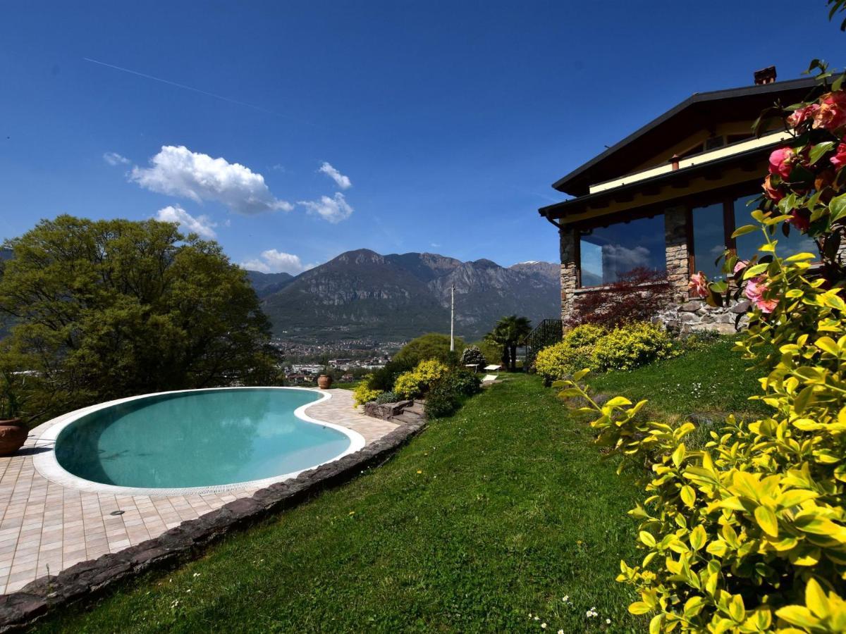 Villa In Pisogne With Pool Garden And Lake View Exterior photo